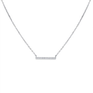 Diamond Bar Necklace